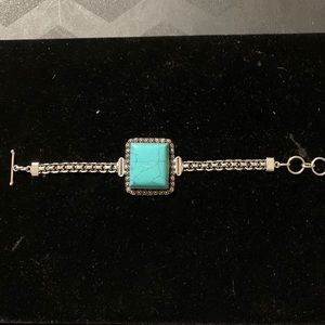 Sterling Silver 925 Blue Topaz Bracelet